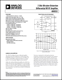 Click here to download AD8352-EVAL Datasheet