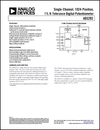 Click here to download AD5293 Datasheet