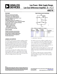 Click here to download AD8278ARMZ Datasheet