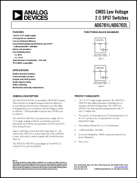 Click here to download ADG702LBRM Datasheet