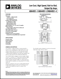 Click here to download ADA4851-4YRUZ-R7 Datasheet