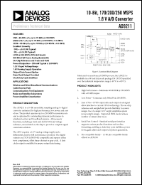 Click here to download AD9211-170EB Datasheet