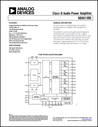 Click here to download ADAU1590ACPZ-RL Datasheet