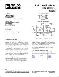 Click here to download AD8275ARMZ-R7 Datasheet