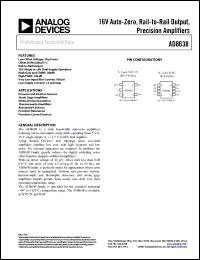 Click here to download AD8638ARZ Datasheet