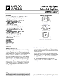 Click here to download AD8092ARZ-REEL7 Datasheet