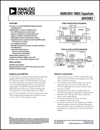 Click here to download ADV3003ACPZ Datasheet