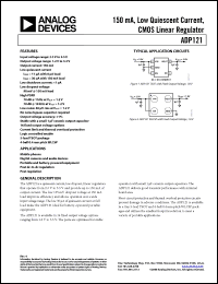 Click here to download ADP121-ACBZ278R7 Datasheet