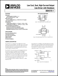Click here to download ADA4310-1ACPZ-R7 Datasheet