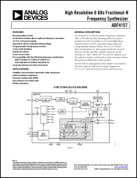 Click here to download ADF4157BCPZ1 Datasheet