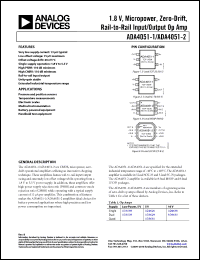 Click here to download ADA4051-1ARJZ-R2 Datasheet