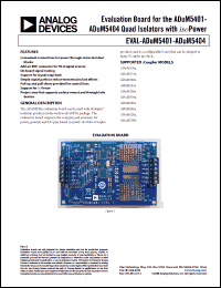 Click here to download EVAL-ADUM130X Datasheet