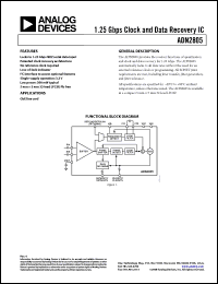 Click here to download ADN2805ACPZ Datasheet