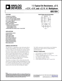 Click here to download ADG1604BCPZ-REEL Datasheet
