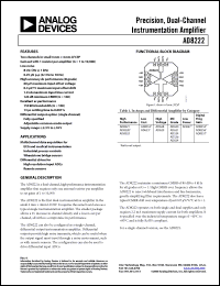 Click here to download AD8222BCPZ-R7 Datasheet