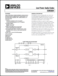 Click here to download SSM2604CPZ-R2 Datasheet