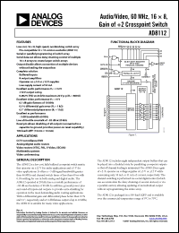 Click here to download AD8112JSTZ1 Datasheet