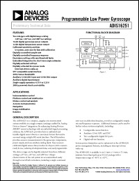 Click here to download ADIS16251ACCZ Datasheet