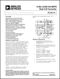 Click here to download AD9216-105 Datasheet