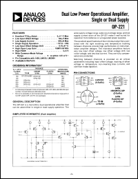 Click here to download OP-221GS Datasheet