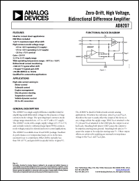 Click here to download AD8207WBRZ-RL Datasheet
