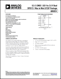 Click here to download ADG824BCPZ-REEL7 Datasheet