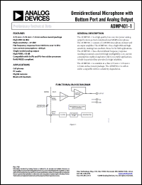 Click here to download ADMP401-1ACEZ-RL7 Datasheet