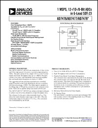 Click here to download AD7476ART-REEL Datasheet