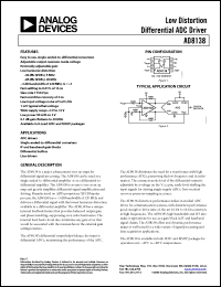 Click here to download AD8138_06 Datasheet