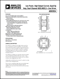 Click here to download AD8392A Datasheet