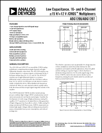Click here to download ADG1206YCPZ-REEL7 Datasheet