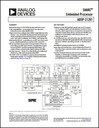 Click here to download ADSP-21261 Datasheet