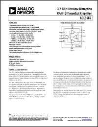 Click here to download ADL5562ACPZ-WP Datasheet