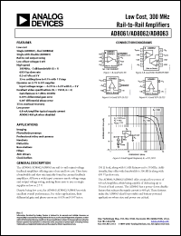 Click here to download AD8062ARMZ-RL Datasheet