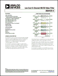 Click here to download ADA4420-6 Datasheet