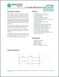 Click here to download AAT1299IOQ-3.3-T1 Datasheet