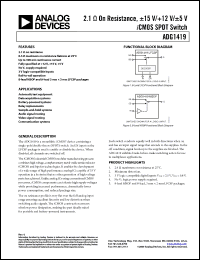 Click here to download ADG1419BRMZ Datasheet