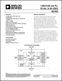 Click here to download AD1938 Datasheet