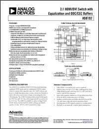 Click here to download AD8192ACPZ Datasheet
