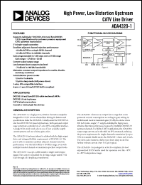 Click here to download ADA4320-1ACPZ-R7 Datasheet