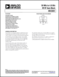 Click here to download ADL5602 Datasheet