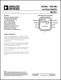 Click here to download ADL5521ACPZ-R7 Datasheet