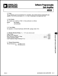 Click here to download AD526JCHIPS Datasheet