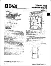 Click here to download AD538BD/+ Datasheet