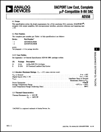 Click here to download AD558KN/+ Datasheet