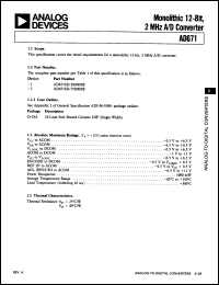 Click here to download AD671KD750 Datasheet