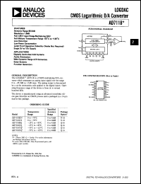 Click here to download AD7118KP Datasheet