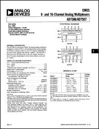 Click here to download AD7507JN/+ Datasheet