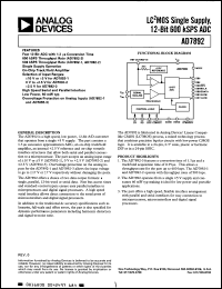 Click here to download AD7892AN3 Datasheet