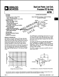 Click here to download AD796SQ883B Datasheet